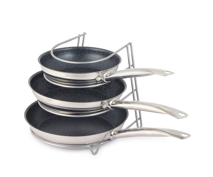 Confortime Organizador de Sartenes Grey 24.5 x 27 x 23 cm (12 Unidades) Confortime Organizador de Sartenes Grey 24.5 x 27 x 23 cm (12 Unidades)