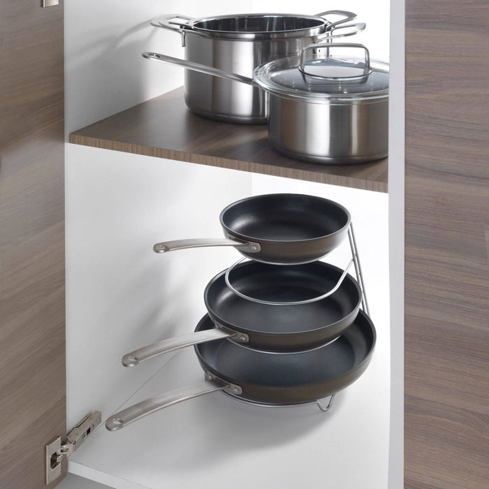 Confortime Organizador de Sartenes Grey 24.5 x 27 x 23 cm (12 Unidades) Confortime Organizador de Sartenes Grey 24.5 x 27 x 23 cm (12 Unidades)