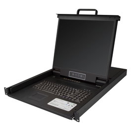 StarTech Conmutador KVM de 8 Puertos para Rack 1U con Monitor LCD 19" TFT - QWERTY USB - VGA 1280x1024 - 8 Cables de 1.8m Incluidos