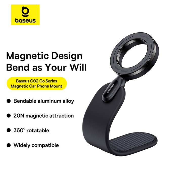 Baseus PrimeTrip Series C02 Soporte Magnético para Móvil Negro Mate