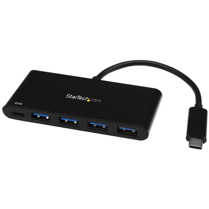 StarTech Hub Concentrador USB 3.0 de 4 Puertos con Entrega de Potencia PD - Adaptador USB-C a 4x USB-A, USB Tipo C StarTech Hub Concentrador USB 3.0 de 4 Puertos con Entrega de Potencia PD - Adaptador USB-C a 4x USB-A, USB Tipo C