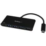 StarTech.com Hub USB-C a 4x USB-A y 1x USB-C con Power Delivery HB30C4AFPD Negro
