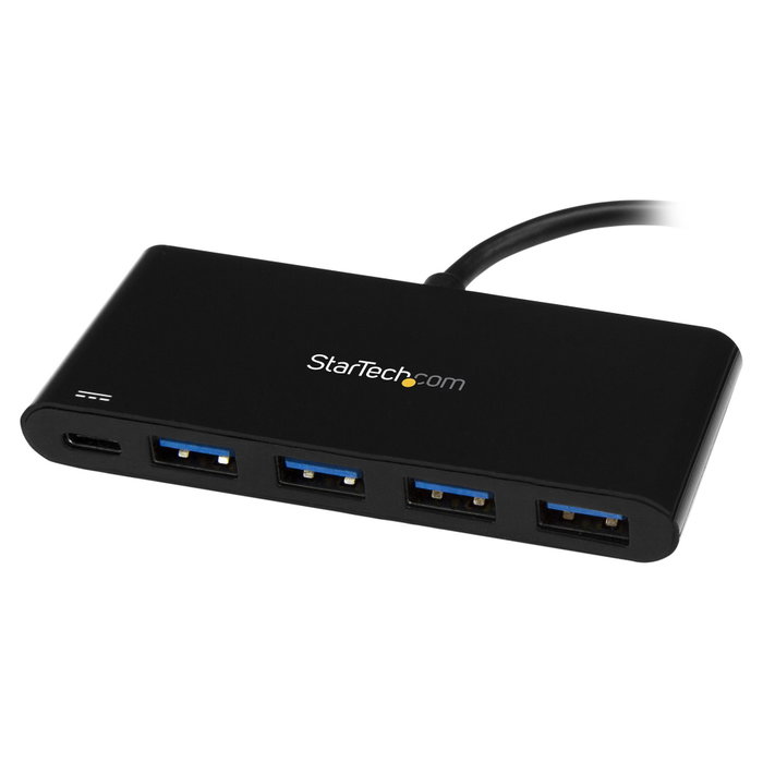 StarTech.com Hub USB-C a 4x USB-A y 1x USB-C con Power Delivery HB30C4AFPD Negro