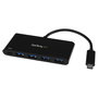 StarTech.com Hub USB-C a 4x USB-A y 1x USB-C con Power Delivery HB30C4AFPD Negro