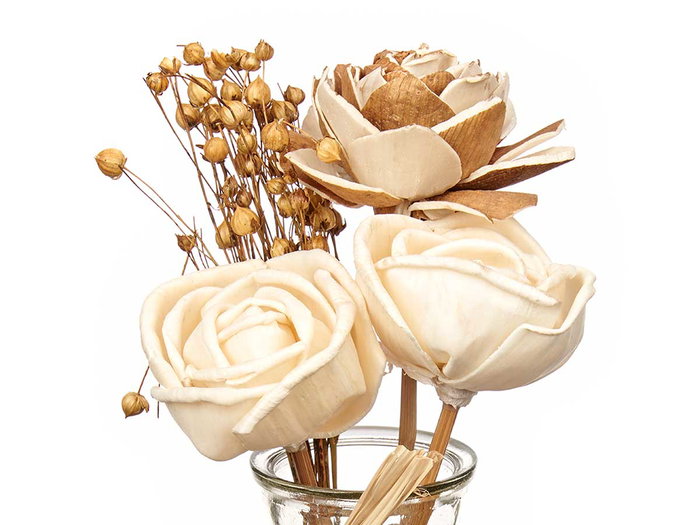 Giftdecor Jarron Ramillete Flores 3 Modelos Surt 11x25x11 cm (Set de 12)