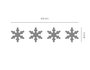 Innspiro Cartucho para Troqueladora de Bordes Intercambiables Copo de Nieve 10x43mm