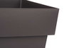 Ibergarden Maceta Cuadrada Gris con Reserva de Agua 28.5 x 28.5 x 41.3 cm Capacidad 23.5L (Set de 6)