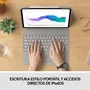 Logitech 920-010219 - Combo Touch Funda con Teclado y Trackpad para iPad Pro 12.9" (5ª & 6ª Gen), QWERTY Español, Retroiluminado, Smart Connector, Color Arena