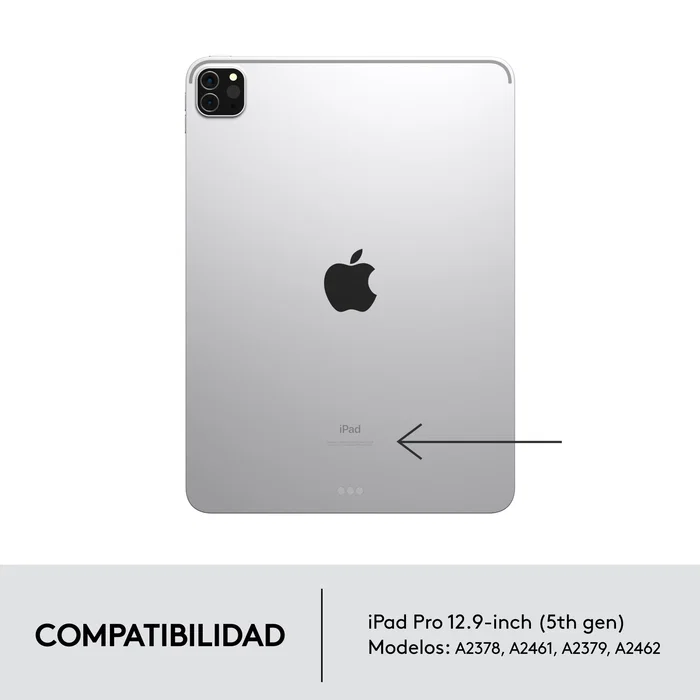 Logitech 920-010219 - Combo Touch Funda con Teclado y Trackpad para iPad Pro 12.9" (5ª & 6ª Gen), QWERTY Español, Retroiluminado, Smart Connector, Color Arena Logitech 920-010219 - Combo Touch Funda con Teclado y Trackpad para iPad Pro 12.9" (5ª & 6ª Gen), QWERTY Español, Retroiluminado, Smart Connector, Color Arena