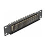DeLOCK Patchpanel de fibra óptica 10 pulg. 12 puertos SC Duplex beige/negro