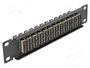 DeLOCK Panel de conexión de fibra óptica 12 puertos SC Duplex beige 1U negro