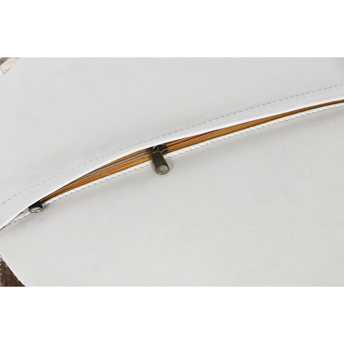 DKD Home Decor Cojín de Suelo de Piel 48x48x35 cm Camel