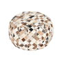 DKD Home Decor Cojín de Suelo de Piel 48x48x35 cm Camel