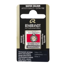 Rembrandt Acuarela Pastilla Rojo Permanente Oscuro 371