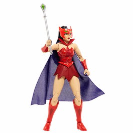 Mattel Figura Masters Of The Universe - Catra Princess Of Power (18 cm, Incluye arma y efecto Power Attack)