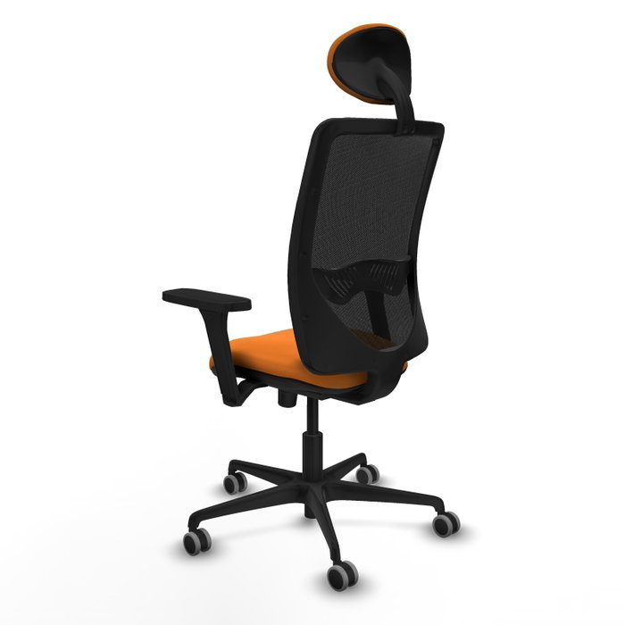 PIQUERAS Y CRESPO Silla de oficina Zulema Naranja y Negro