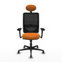 PIQUERAS Y CRESPO Silla de oficina Zulema Naranja y Negro