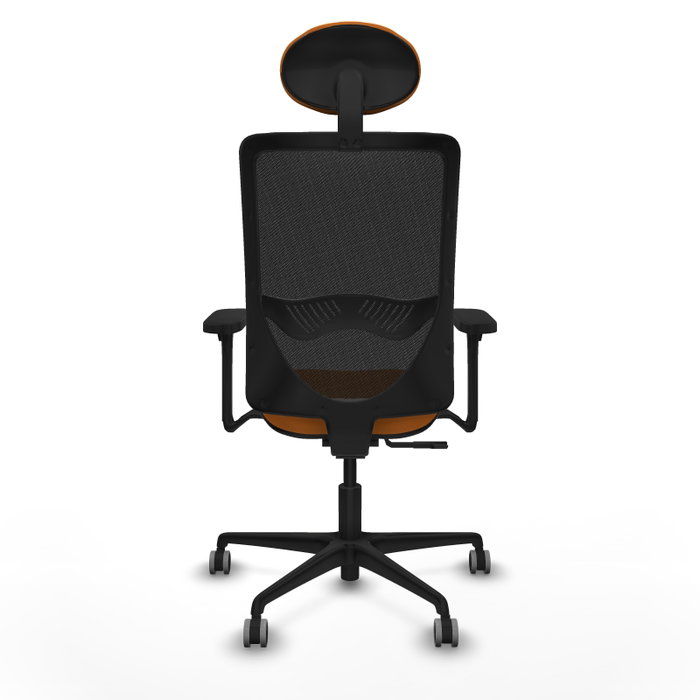 PIQUERAS Y CRESPO Silla de oficina Zulema Naranja y Negro