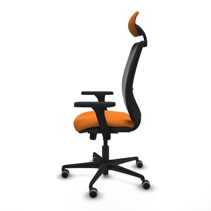PIQUERAS Y CRESPO Silla de oficina Zulema Naranja y Negro