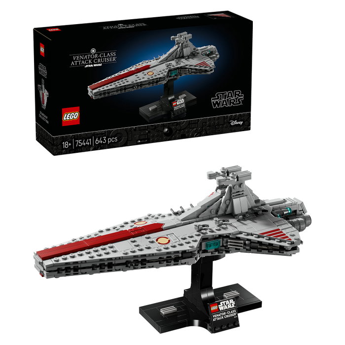 LEGO Star Wars Crucero de ataque clase Venator 75441, 643 piezas