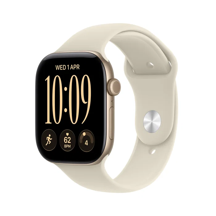 Apple Watch Series 12 GPS 42mm Dorado Claro Aluminio con Correa Deportiva Arena S/M