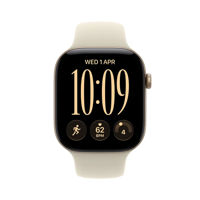Apple Watch Series 12 GPS 42mm Dorado Claro Aluminio con Correa Deportiva Arena S/M