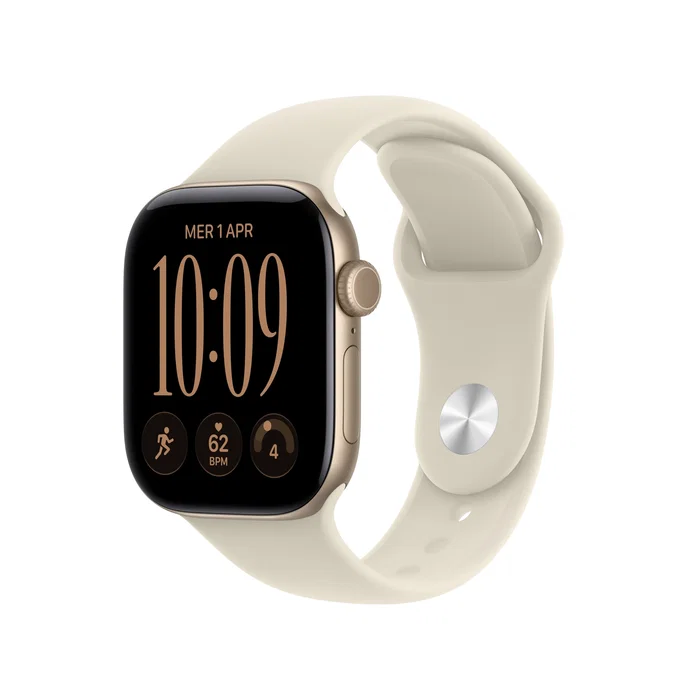 Apple Watch Series 12 GPS 42mm Dorado Claro con Correa Deportiva Arena S/M Apple Watch Series 12 GPS 42mm Dorado Claro con Correa Deportiva Arena S/M