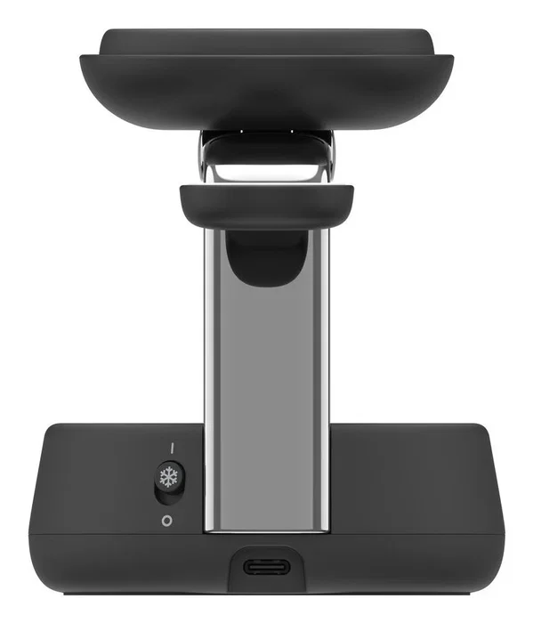 Belkin - Estación de Carga Inalámbrica 3 en 1 con Tecnología Qi2 y Ultra Charge de 45W - Carga Rápida para iPhone, Smartphone, Reloj y Auriculares - Cable USB-C de 1.5m - Negro