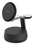Belkin - Estación de Carga Inalámbrica 3 en 1 con Tecnología Qi2 y Ultra Charge de 45W - Carga Rápida para iPhone, Smartphone, Reloj y Auriculares - Cable USB-C de 1.5m - Negro