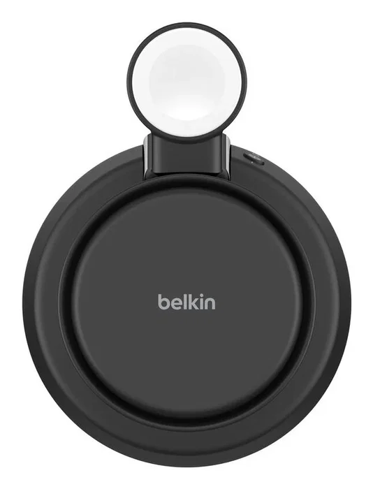 Belkin - Estación de Carga Inalámbrica 3 en 1 con Tecnología Qi2 y Ultra Charge de 45W - Carga Rápida para iPhone, Smartphone, Reloj y Auriculares - Cable USB-C de 1.5m - Negro