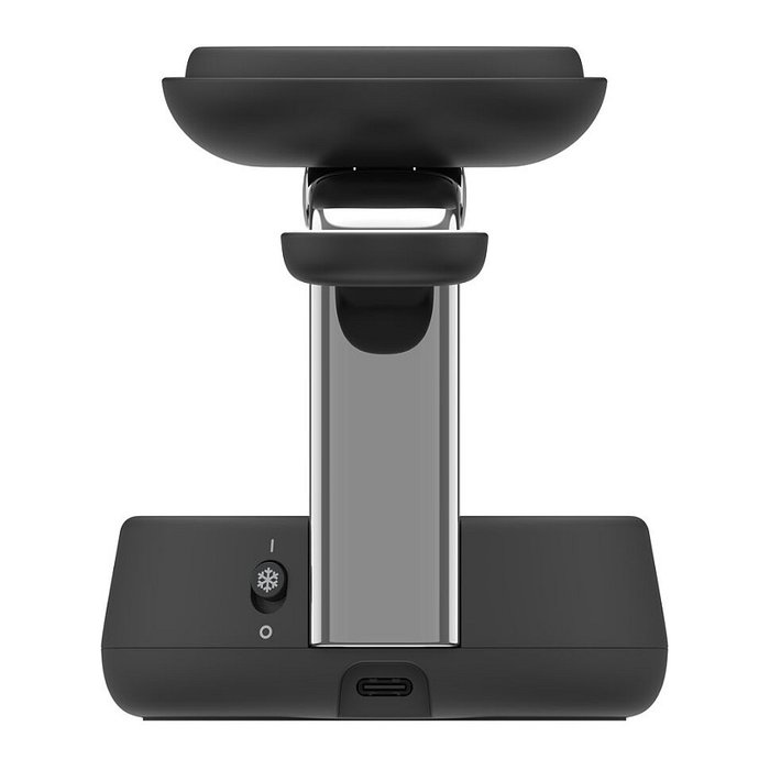 Belkin UltraCharge Pro WIZ040kqCH - Cargador 3 en 1 inalambrico Qi2 MagSafe 25W, Negro, con cable USB-C 1.5 m, para iPhone, AirPods, Apple Watch y mas dispositivos compatibles