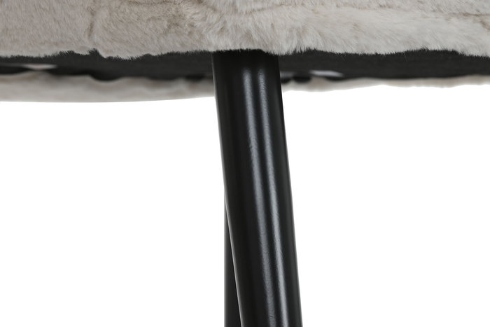 DKD Home Decor Butaca Scandi Blanco y Negro Set de 2, 72 x 74 x 97 cm