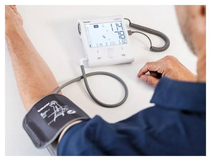 Beurer BM-96 Tensiómetro de Brazo con Función ECG y Bluetooth Blanco/Gris Beurer BM-96 Tensiómetro de Brazo con Función ECG y Bluetooth Blanco/Gris