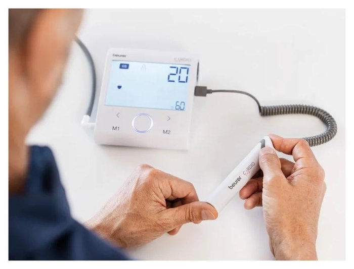 Beurer BM-96 Tensiómetro de Brazo con Función ECG y Bluetooth Blanco/Gris Beurer BM-96 Tensiómetro de Brazo con Función ECG y Bluetooth Blanco/Gris
