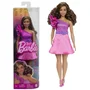 Barbie Barbie Fashionistas 225 Muñeca pelo castaño y vestido rosa