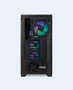 Nox Hummer Plasma ATX Caja PC Panel Frontal Mesh Cristal Templado 4x Ventiladores ARGB Preinstalados USB-C 3.0 Negro