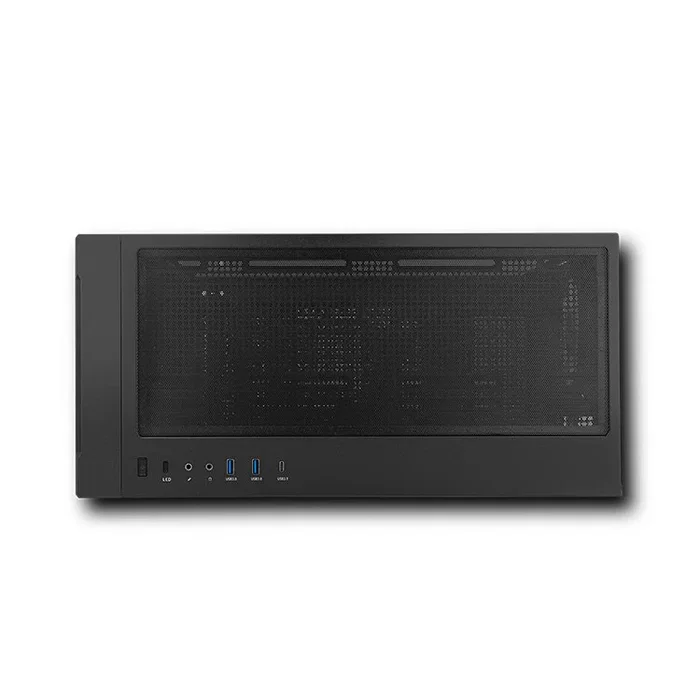 NOX Hummer PLASMA Caja Midi Tower Gaming Negro con 4 Ventiladores ARGB Preinstalados, Panel Frontal Mesh, Lateral de Cristal Templado, USB 3.0 y USB-C