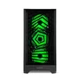 NOX Hummer PLASMA Caja Midi Tower Gaming Negro con 4 Ventiladores ARGB Preinstalados, Panel Frontal Mesh, Lateral de Cristal Templado, USB 3.0 y USB-C