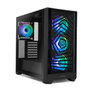 Nox Hummer PLASMA Midi Tower Negro con Panel Mesh/Cristal Templado y 4 Ventiladores ARGB