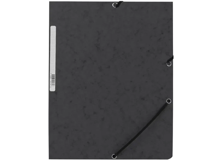 Q-connect Carpeta kf02169 Solapas Gomas Simil-prespan Negra 320x243 mm