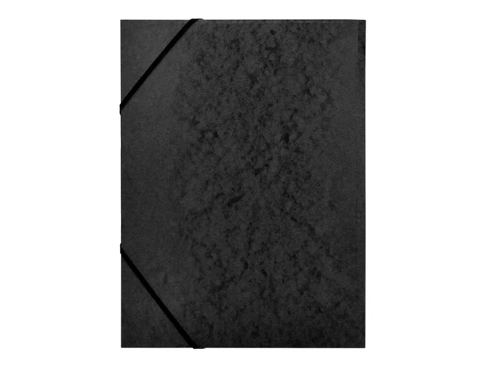 Q-connect Carpeta kf02169 Solapas Gomas Simil-prespan Negra 320x243 mm