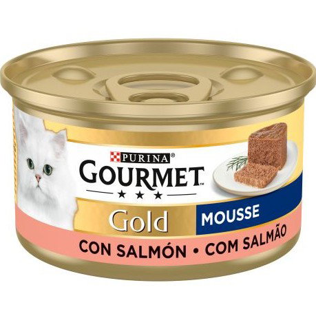 Purina Gourmet Gold Single Mousse Salmón 24x85g