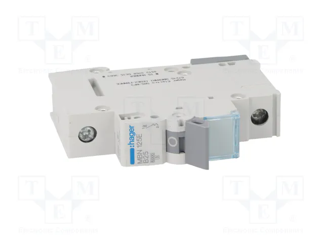 HAGER MBN125E Interruptor magnetotérmico 25A 1 Polo 6kA