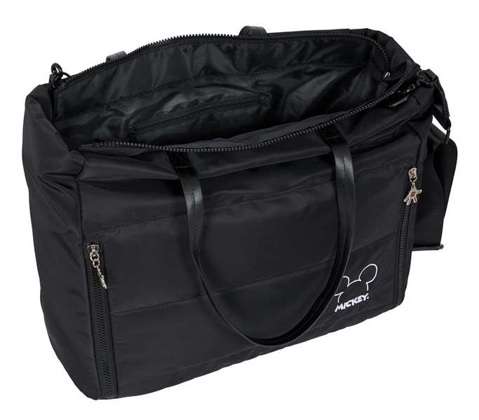 Bolso Mickey Mouse Clubhouse Teen Mood Negro 40 x 31 x 17 cm Acolchado Bolso Mickey Mouse Clubhouse Teen Mood Negro 40 x 31 x 17 cm Acolchado