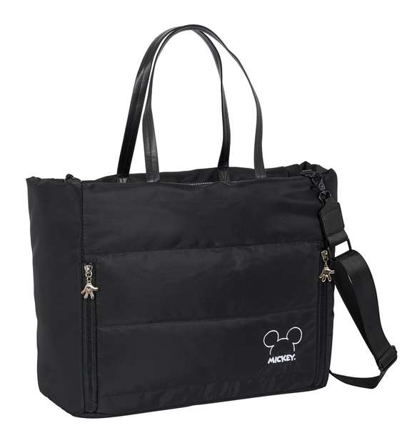 Bolso Mickey Mouse Clubhouse Teen Mood Negro 40 x 31 x 17 cm Acolchado Bolso Mickey Mouse Clubhouse Teen Mood Negro 40 x 31 x 17 cm Acolchado