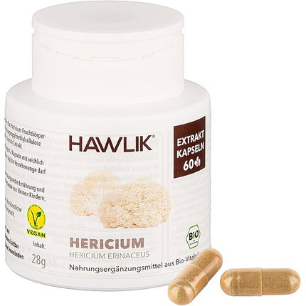HAWLIK Melena de León Extracto Puro 60 Cápsulas