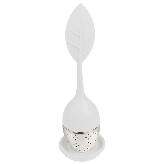 Cook Concept Infusor de Té de Silicona y Metal Surtido con Soporte, 15.5 cm