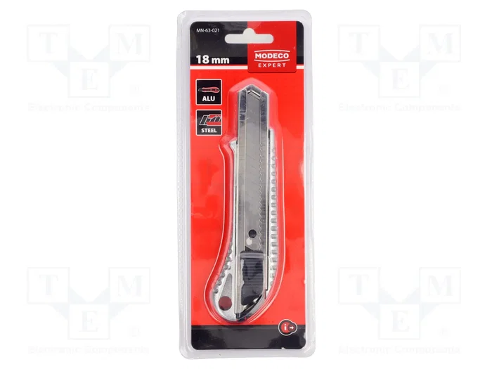 MODECO EXPERT Cuchillo de Aluminio con Filo Extraíble Acodado MODECO EXPERT Cuchillo de Aluminio con Filo Extraíble Acodado