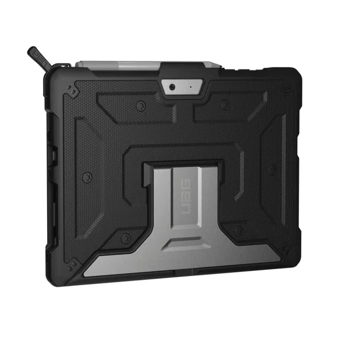 Urban Armor Gear UAG Metropolis Funda Protectora para Microsoft Surface Go 2 y Go 3 de 10 Pulgadas (25.4 cm), Color Negro y Plata