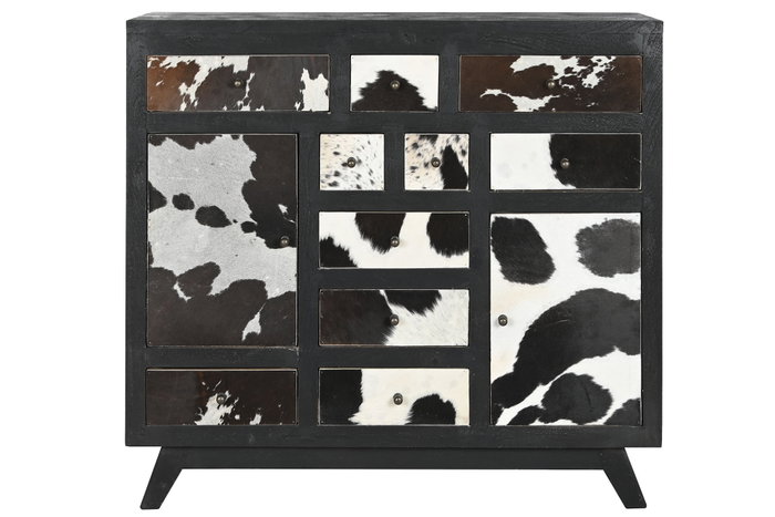 DKD Home Decor Cajonera Mango Piel Vaca 36 x 102 x 115 cm DKD Home Decor Cajonera Mango Piel Vaca 36 x 102 x 115 cm